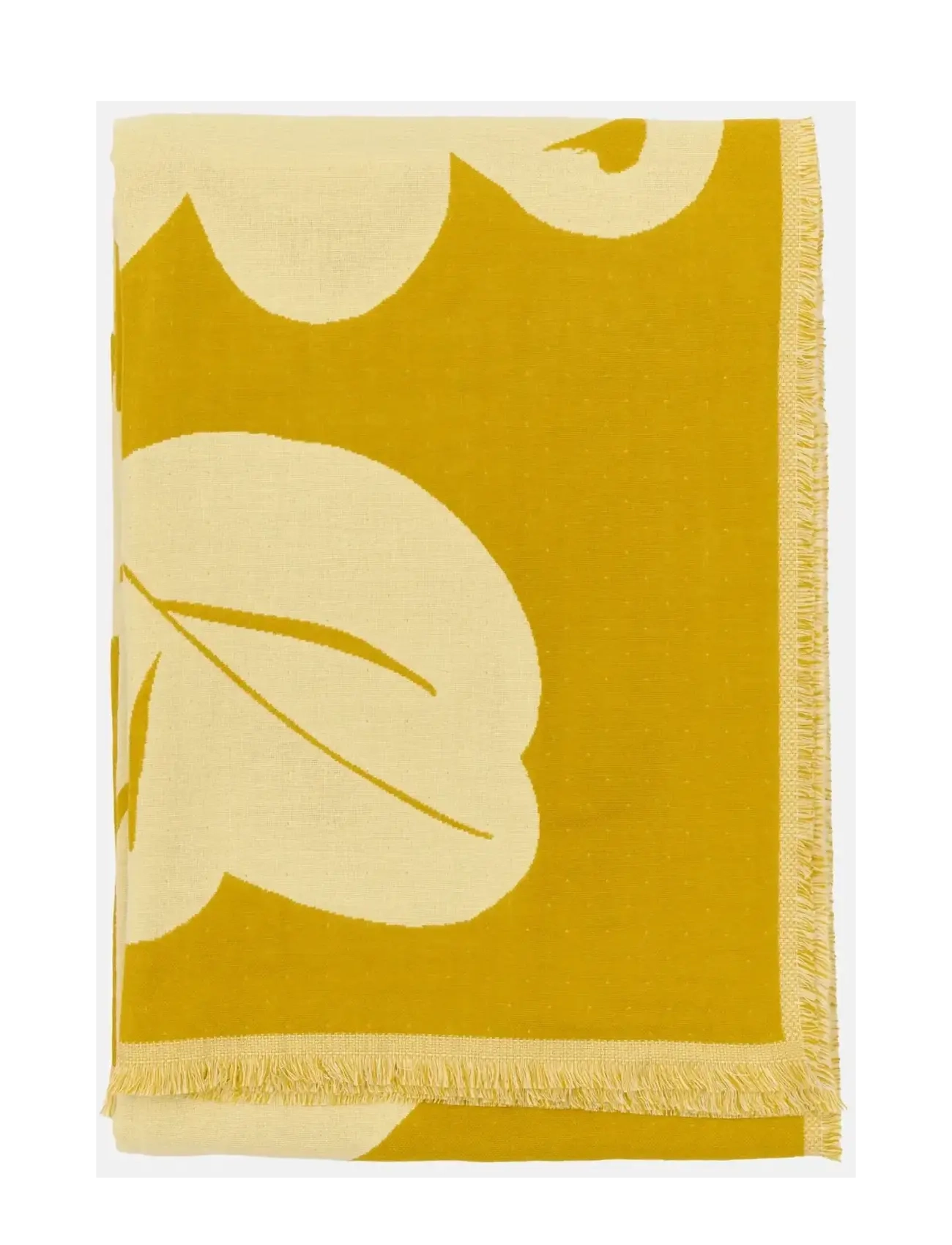 Marimekko Home - KUKASTA KUKKAAN THROW 130X180 - decken - ochre, vanilla - 1