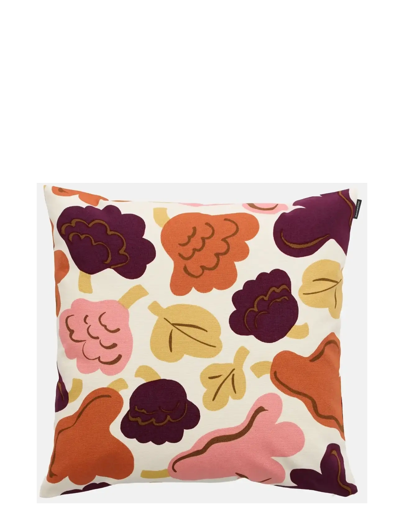 Marimekko Home P.KUKASTA KUKKAAN CC 50X50 - Textilien - OFF WHITE,PLUM,PINK,TERRACOTTA / multi