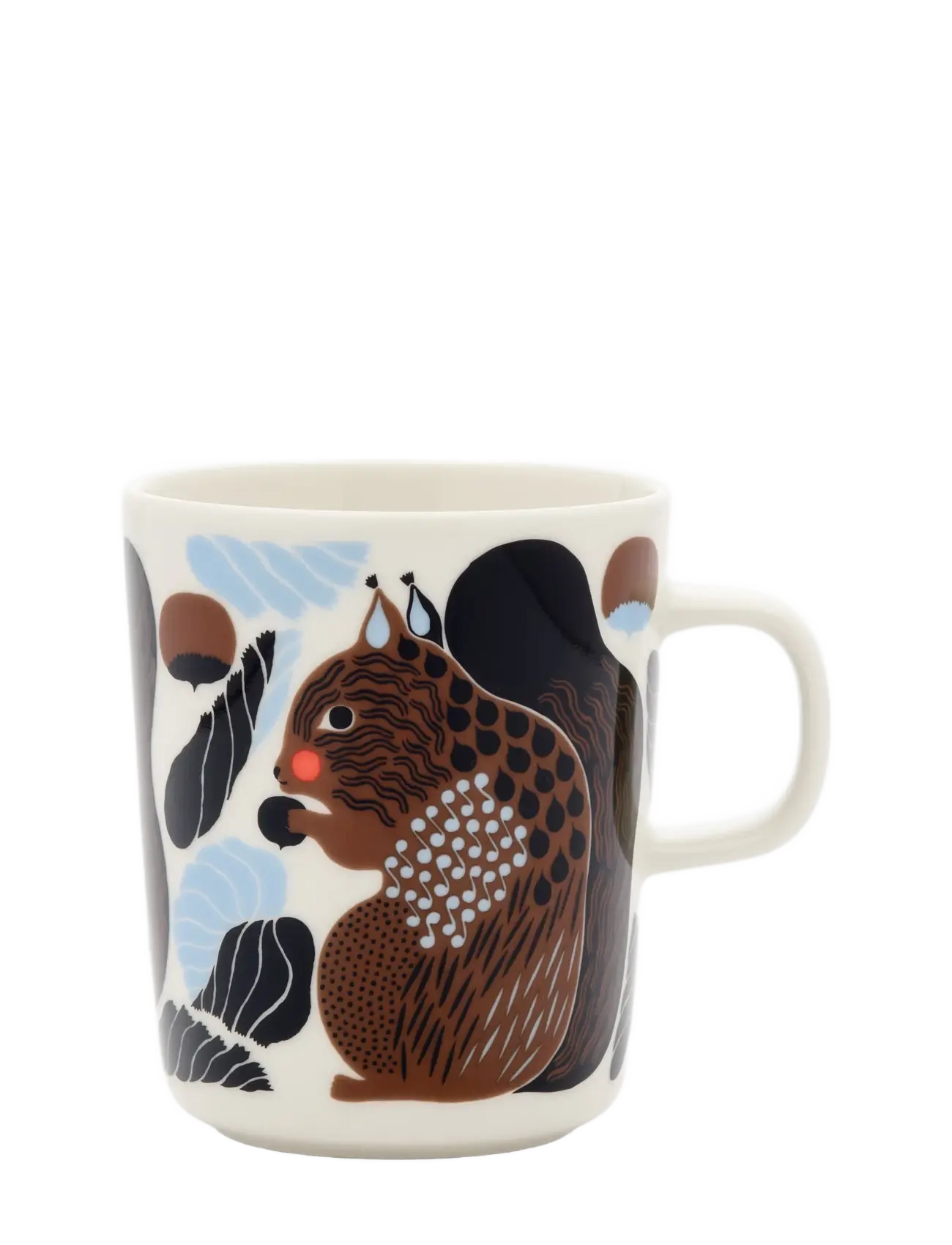Marimekko Home KURRE MUG 2,5DL - Gifts - WHITE, BROWN, BLACK, LT.BLUE / white