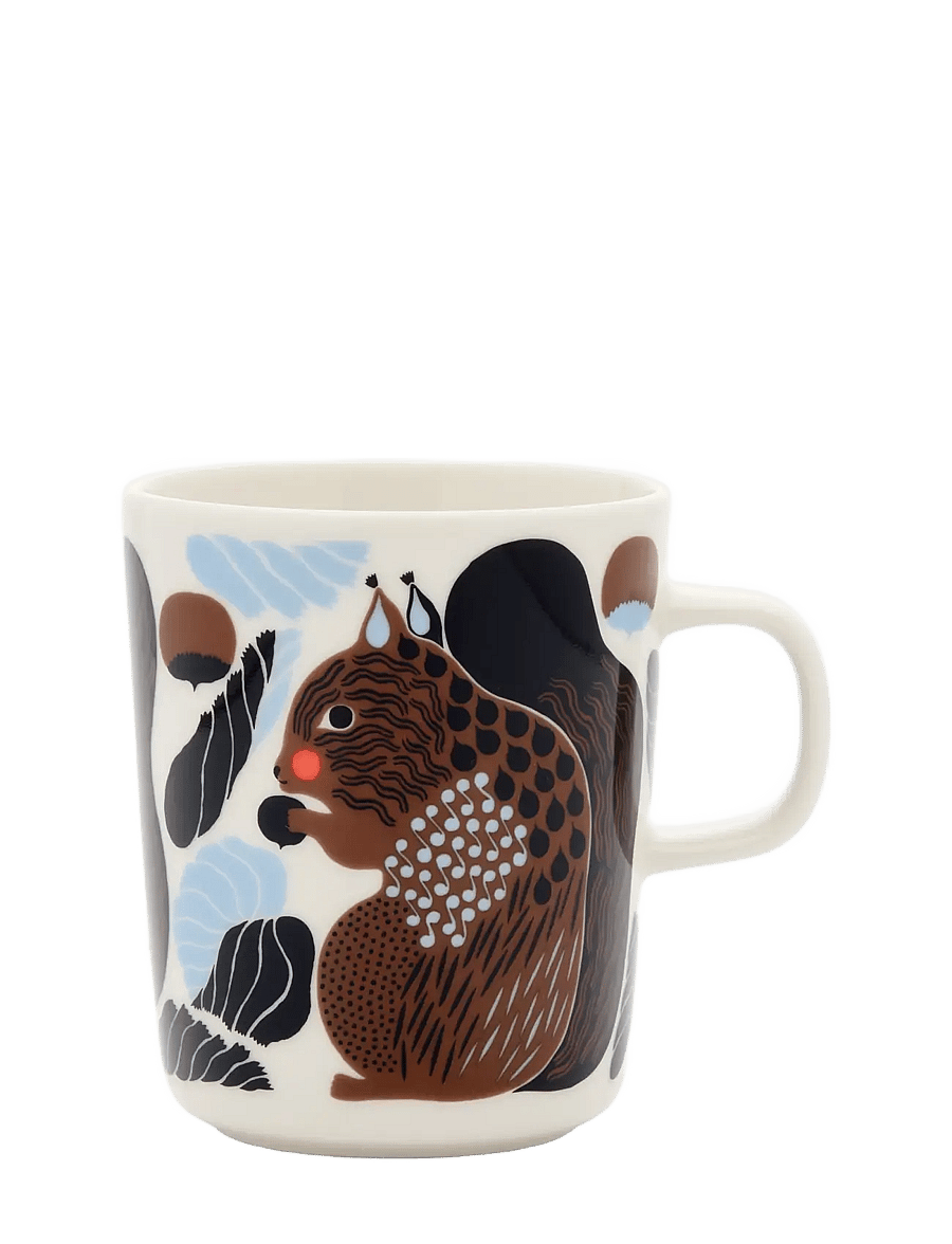 Marimekko Home - KURRE MUG 2,5DL - teetassid - white, brown, black, lt.blue - 0