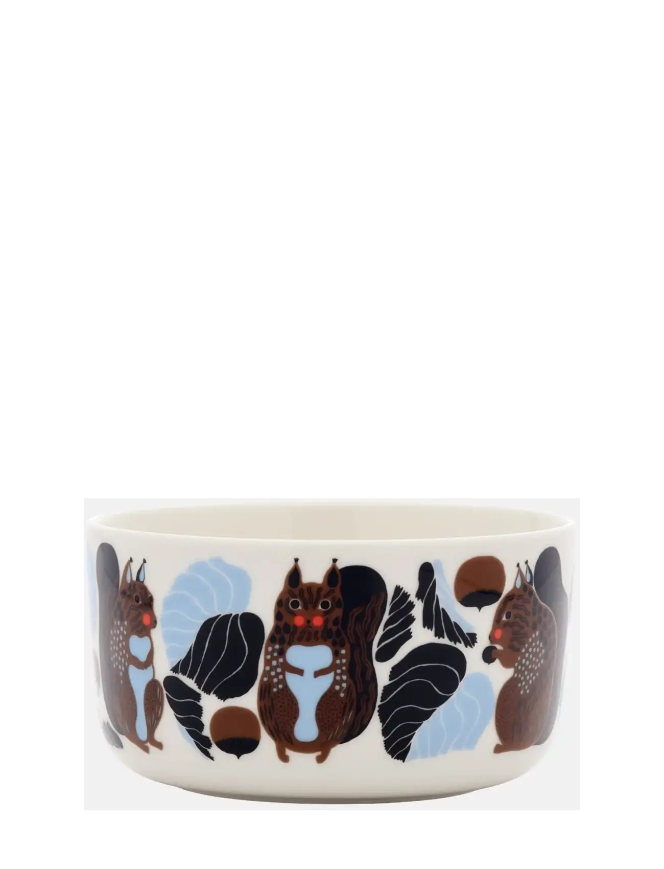 Marimekko Home KURRE BOWL 5DL - Gifts - WHITE, BROWN, BLACK, LT.BLUE / white