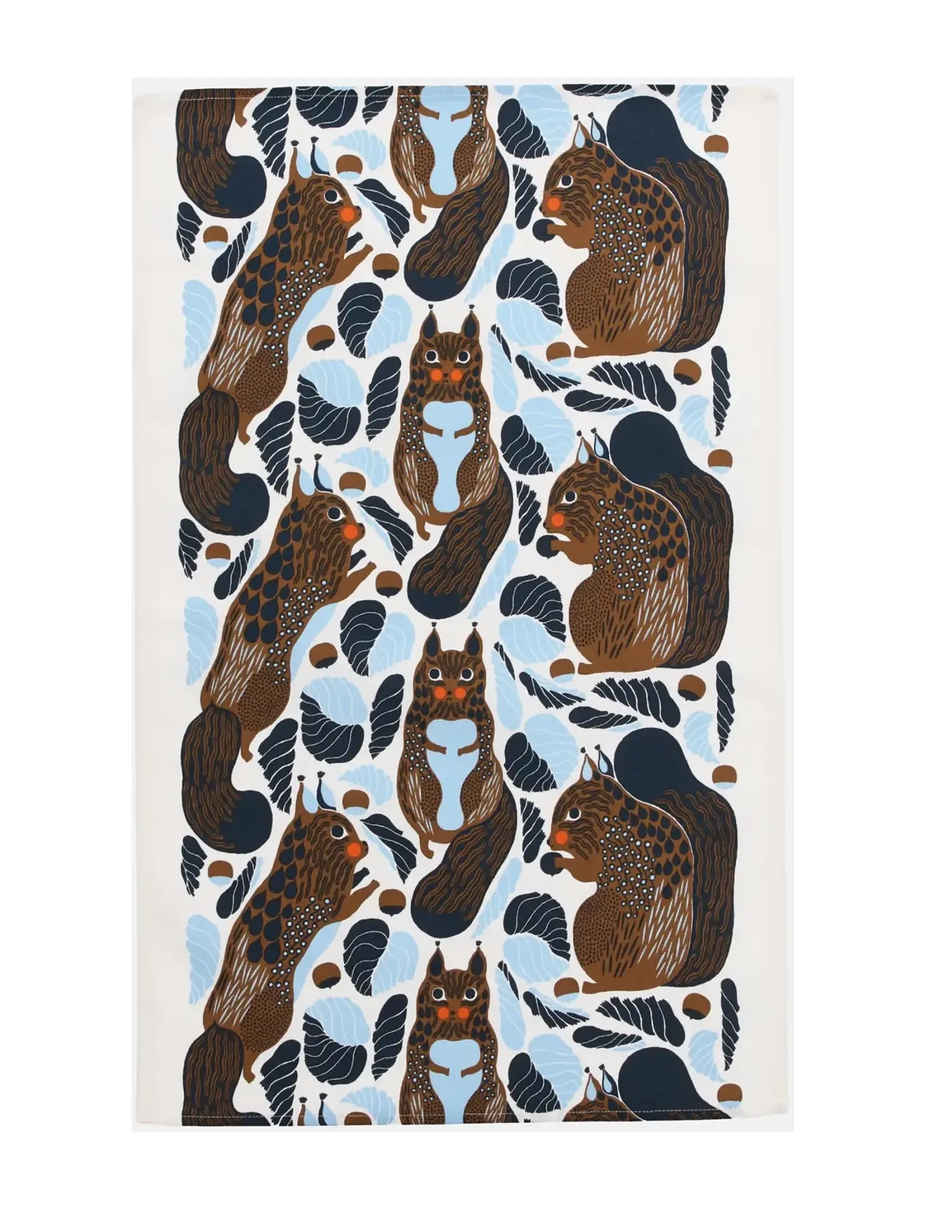 Marimekko Home KURRE TEA TOWEL 43X70CM - Weihnachtsgeschenke - WHITE, LT.BLUE, TOFFEE / white