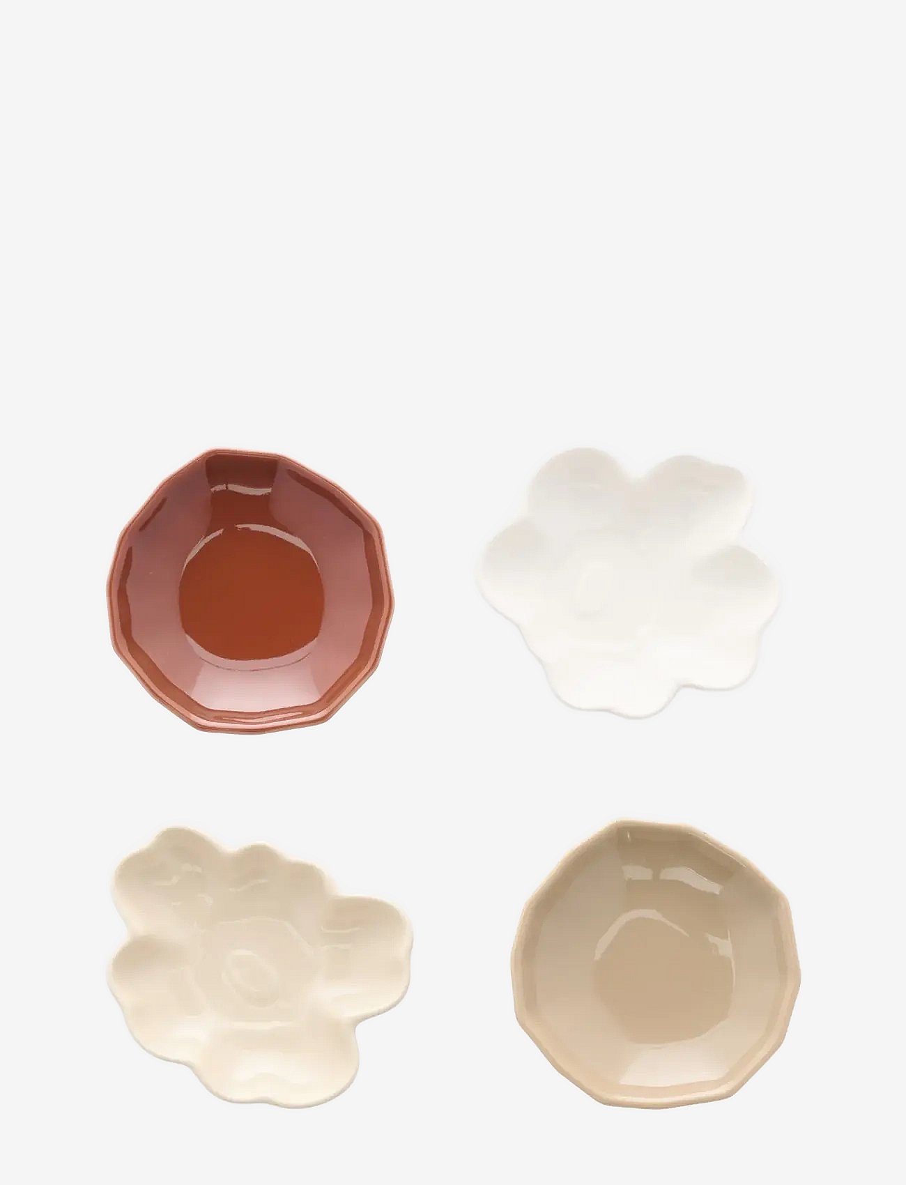 Marimekko Home | Unikko&Kivet Shape Plate 4Pcs | 9.9.9.9.5