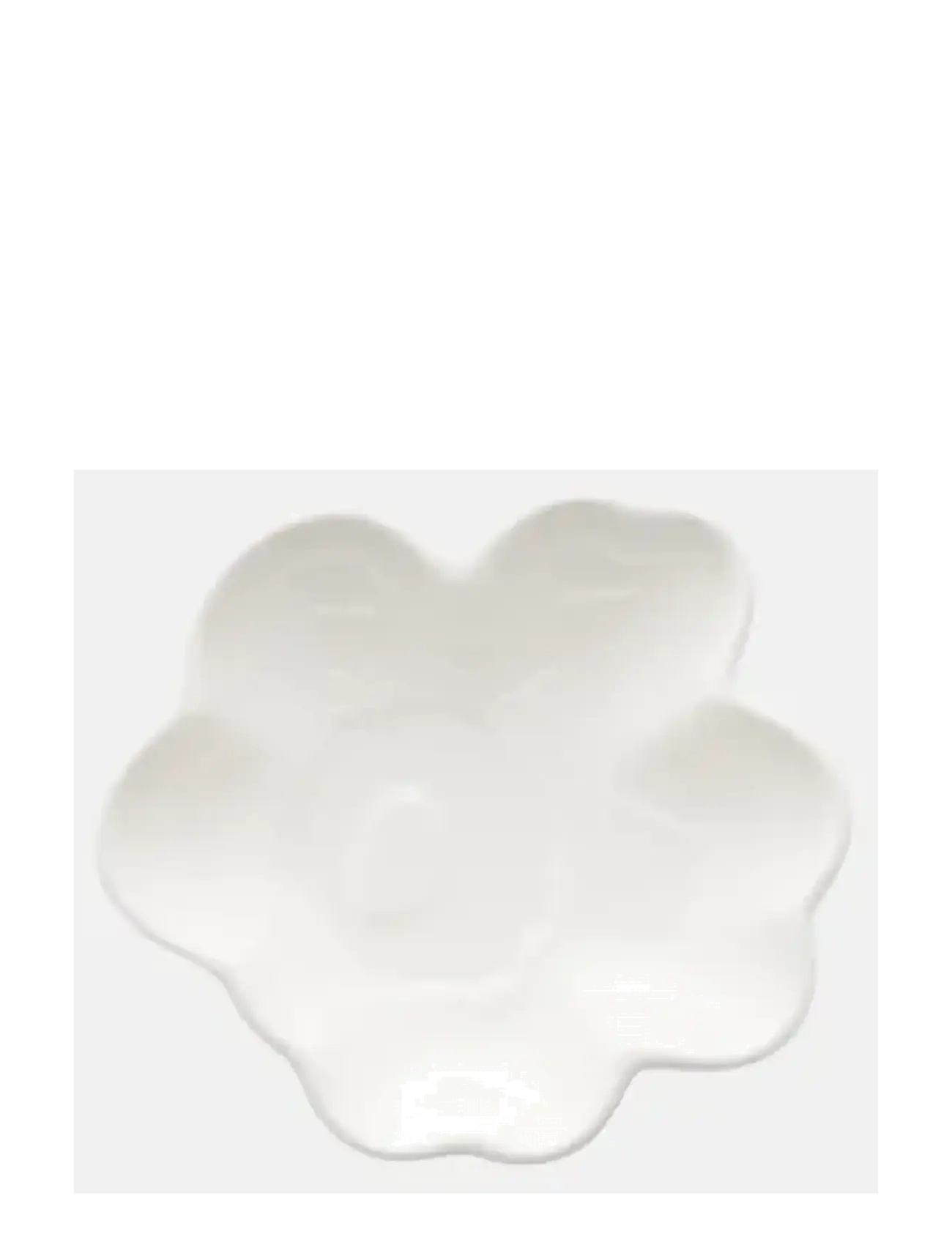 Marimekko Home UNIKKO SHAPE PLATE - Asietter - WHITE / white