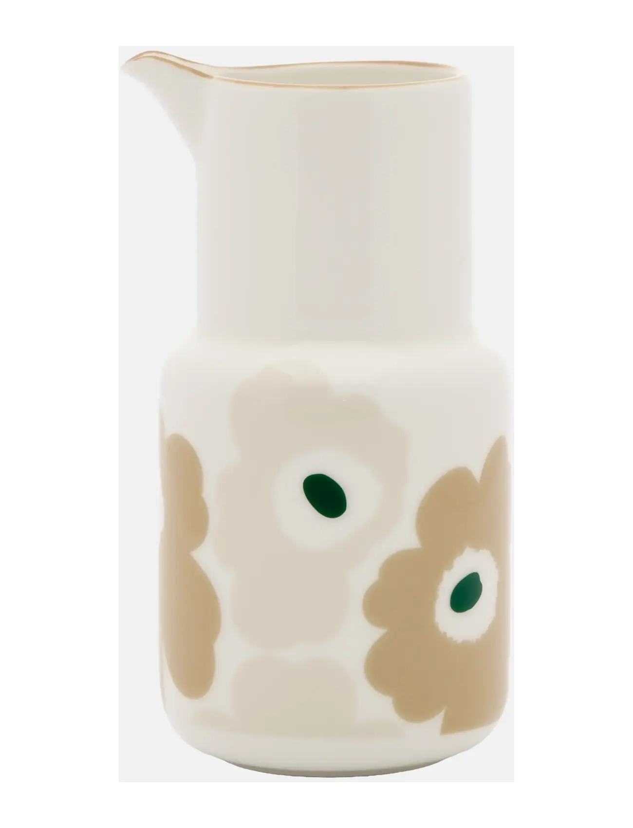 Marimekko Home UNIKKO CARAFE 0,65L - Gifts - WHITE,LT.SAND,BEIGE,DK.GREEN / white