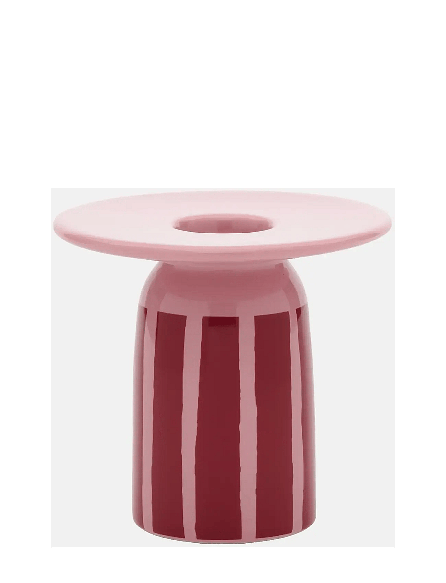 Marimekko Home - PICCOLO CANDLE HOLDER 8CM - küünlajalad - coral, dark red - 0