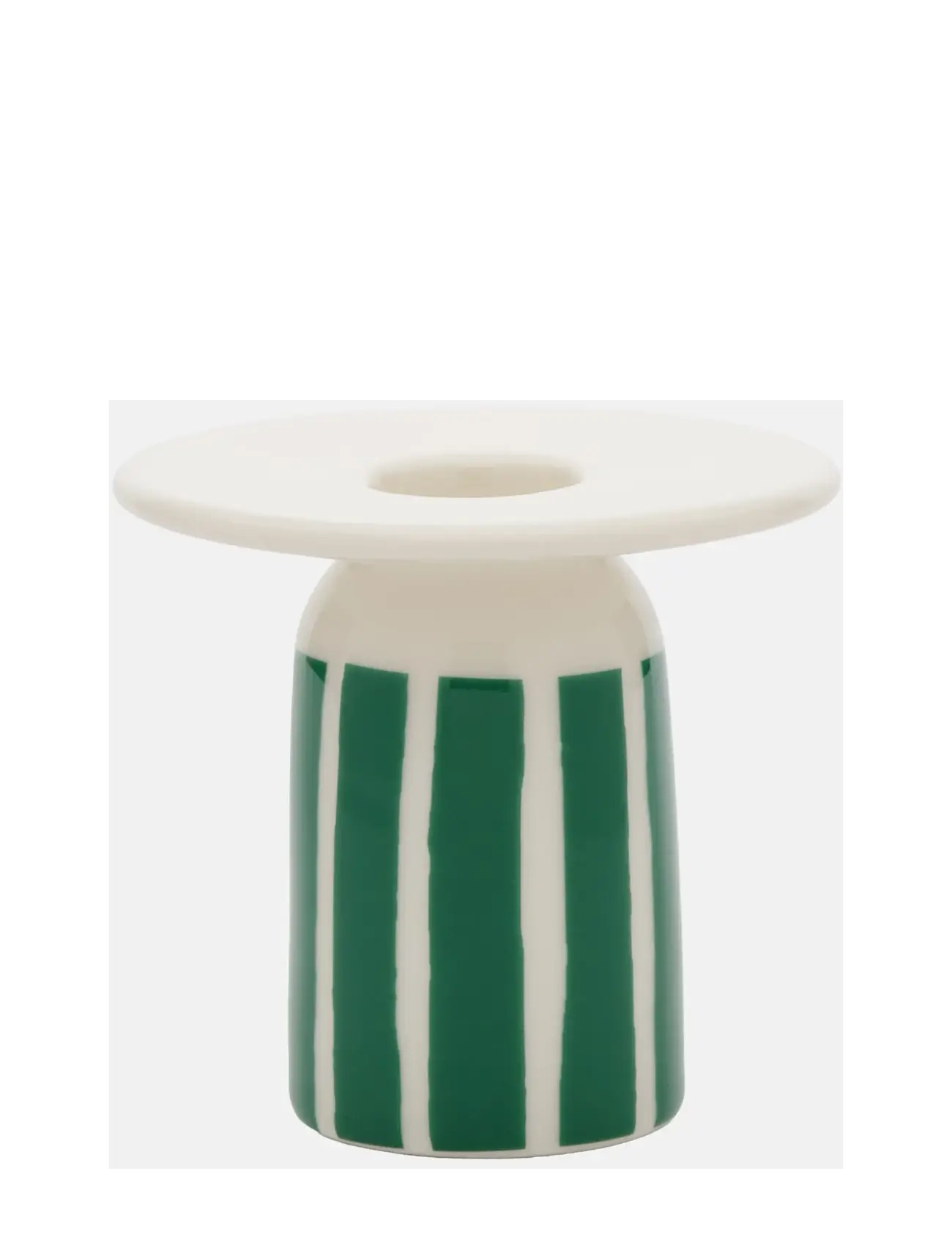 Marimekko Home PICCOLO CANDLE HOLDER 8CM - Weihnachtsgeschenke - WHITE, GREEN / white