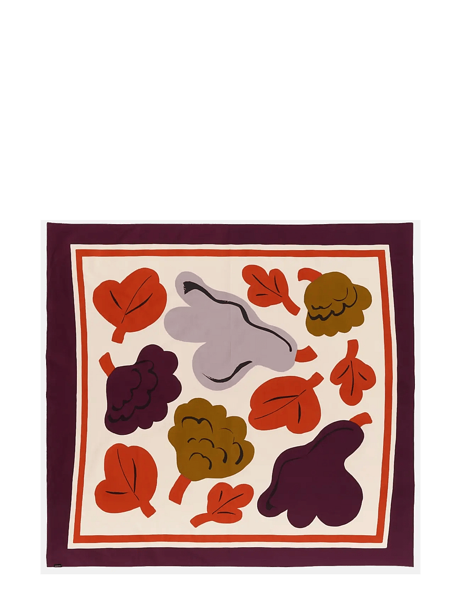 Marimekko Home - KUKASTA KUKK. TABLEC. 140X140 - obrusy i bieżniki - hay,plum,bronze,terracotta - 0