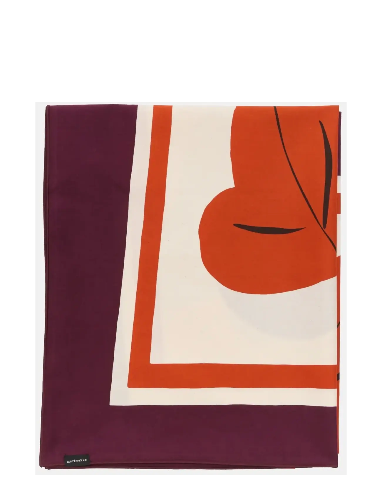 Marimekko Home - KUKASTA KUKK. TABLEC. 140X140 - tablecloths & runners - hay,plum,bronze,terracotta - 1