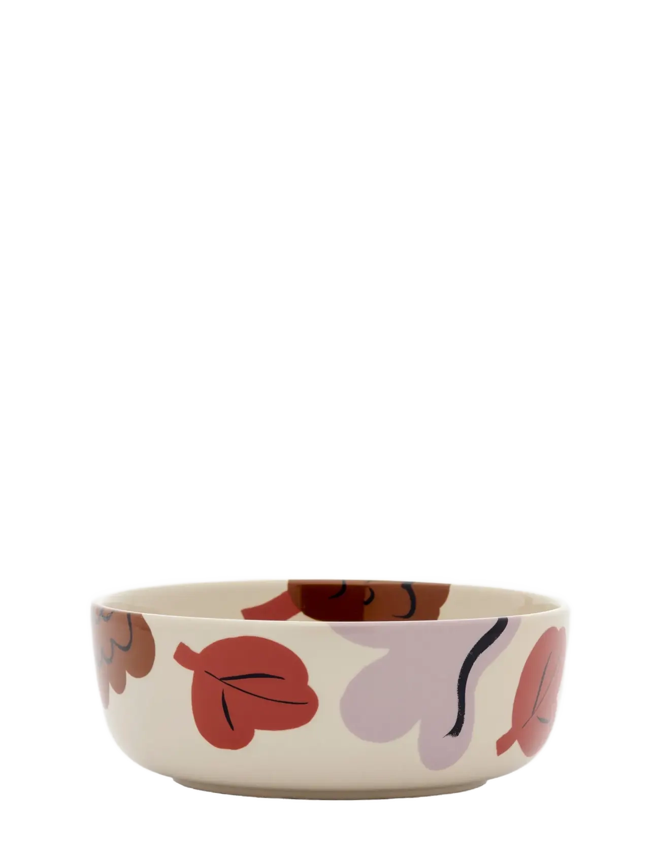 Marimekko Home KUKASTA KUKKAAN BOWL 4DL - Marimekko Home - STONEWARE,PLUM,BRONZE,TERRAC. / cream