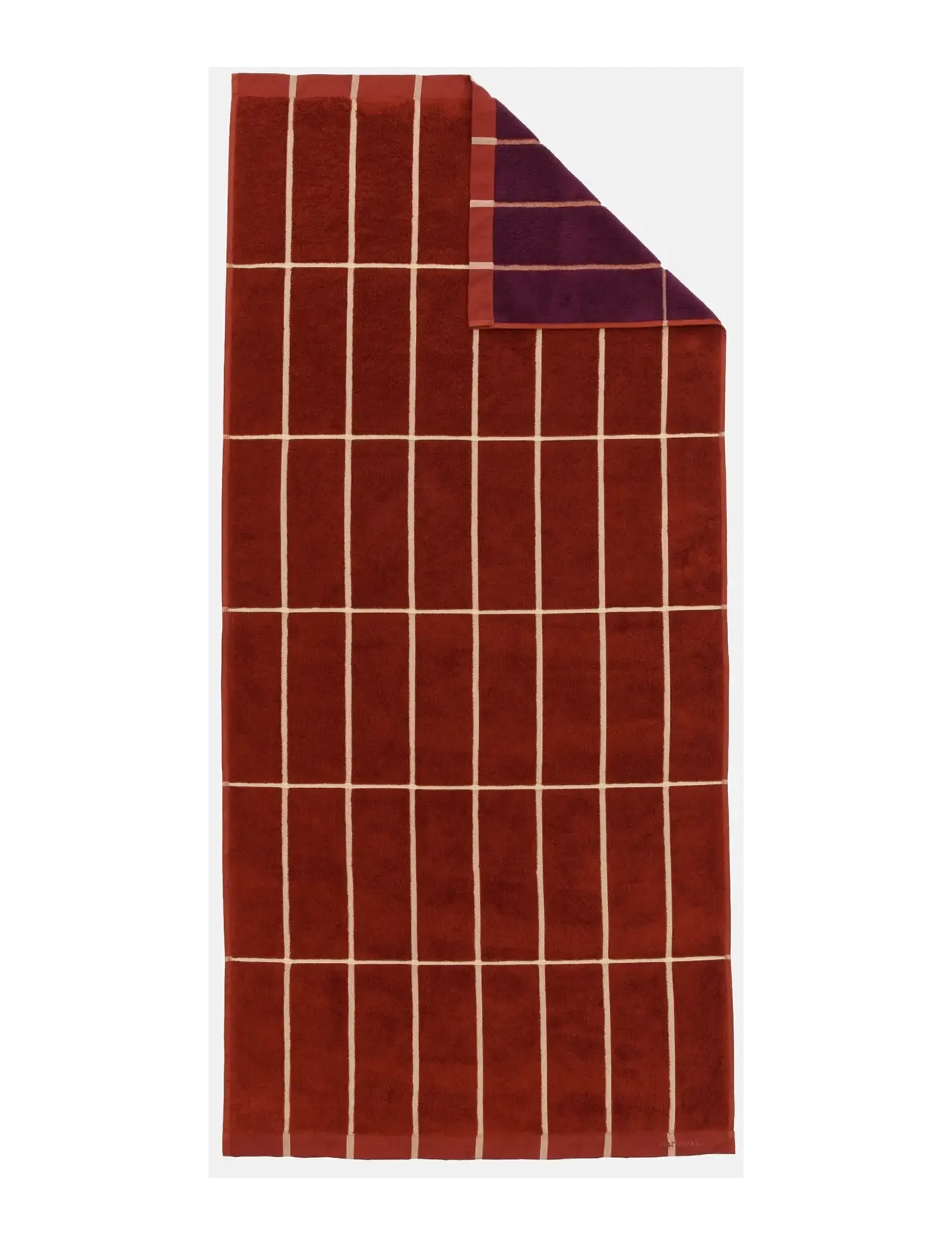 Marimekko Home - TIILISKIVI BATH TOWEL 70X150CM - pirties tekstilė - brick, plum, hay - 1