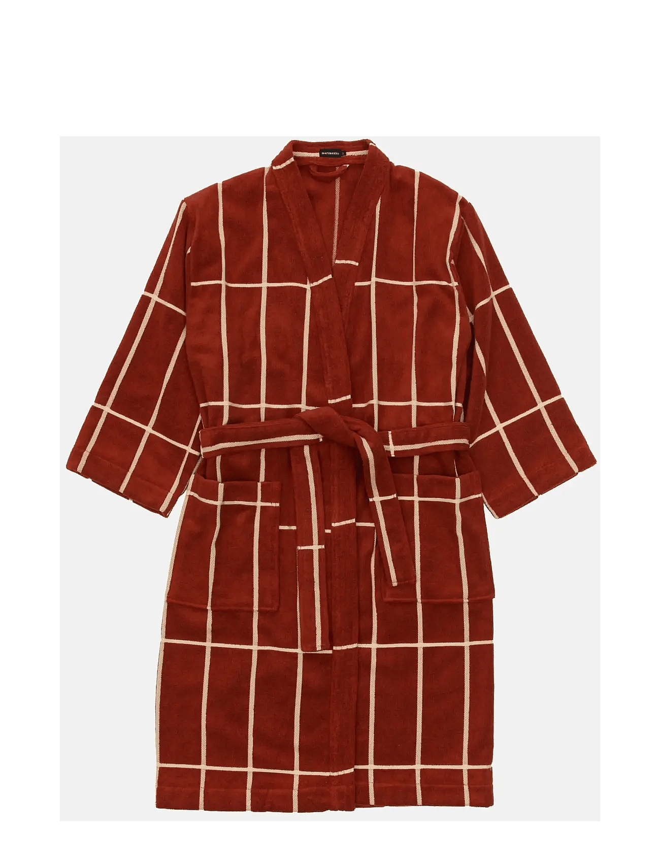 Marimekko Home Tiiliskivi Bath Robe - Red - XL