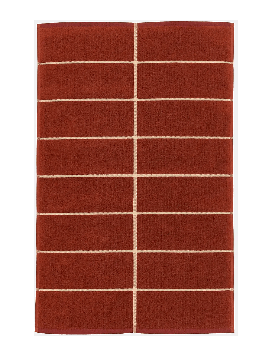 Marimekko Home - TIILISKIVI BATH MAT 50X80 - badetücher - brick, plum, hay - 0