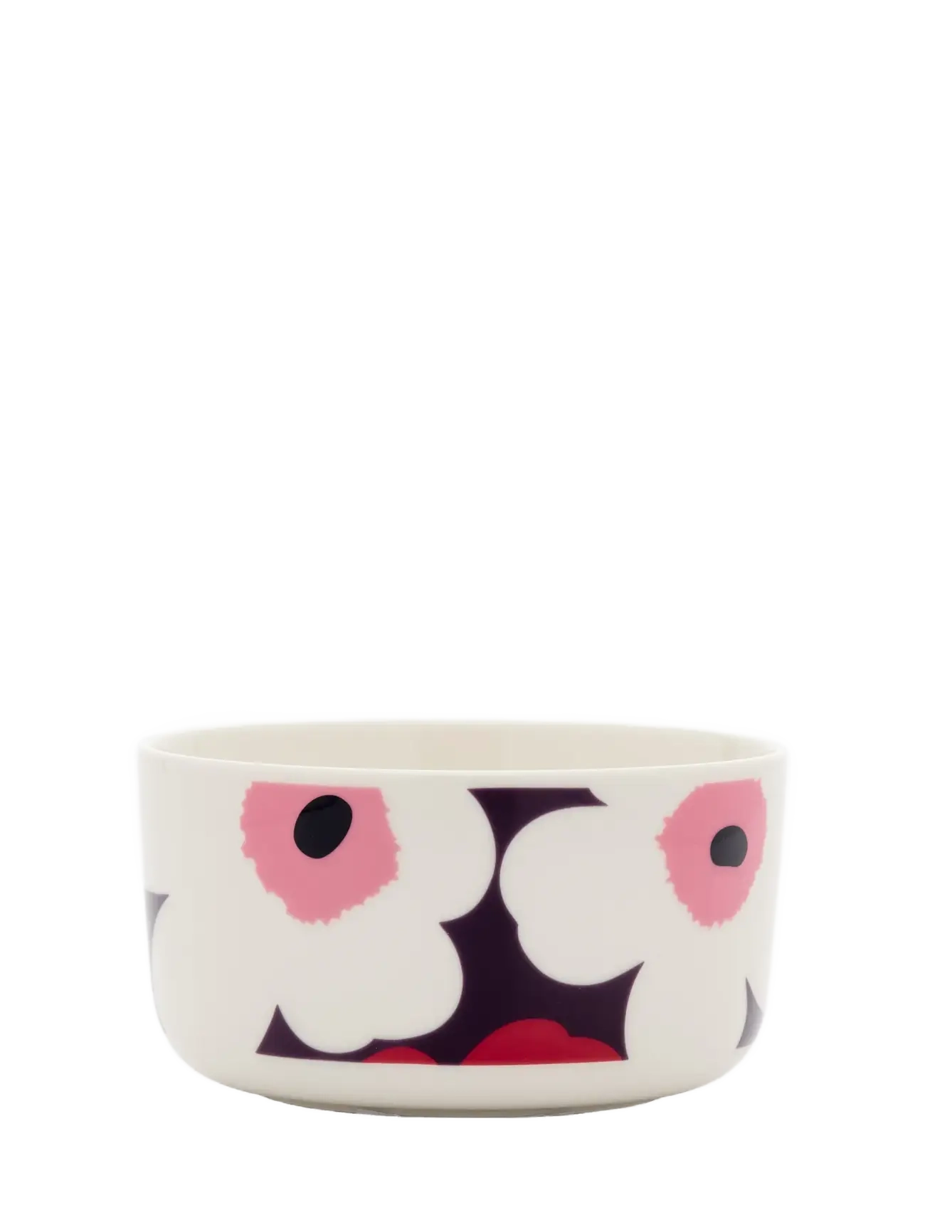 Marimekko Home UNIKKO BOWL 5DL - Geschirr - WHITE, PLUM, CRANBERRY, PINK / pink/rose