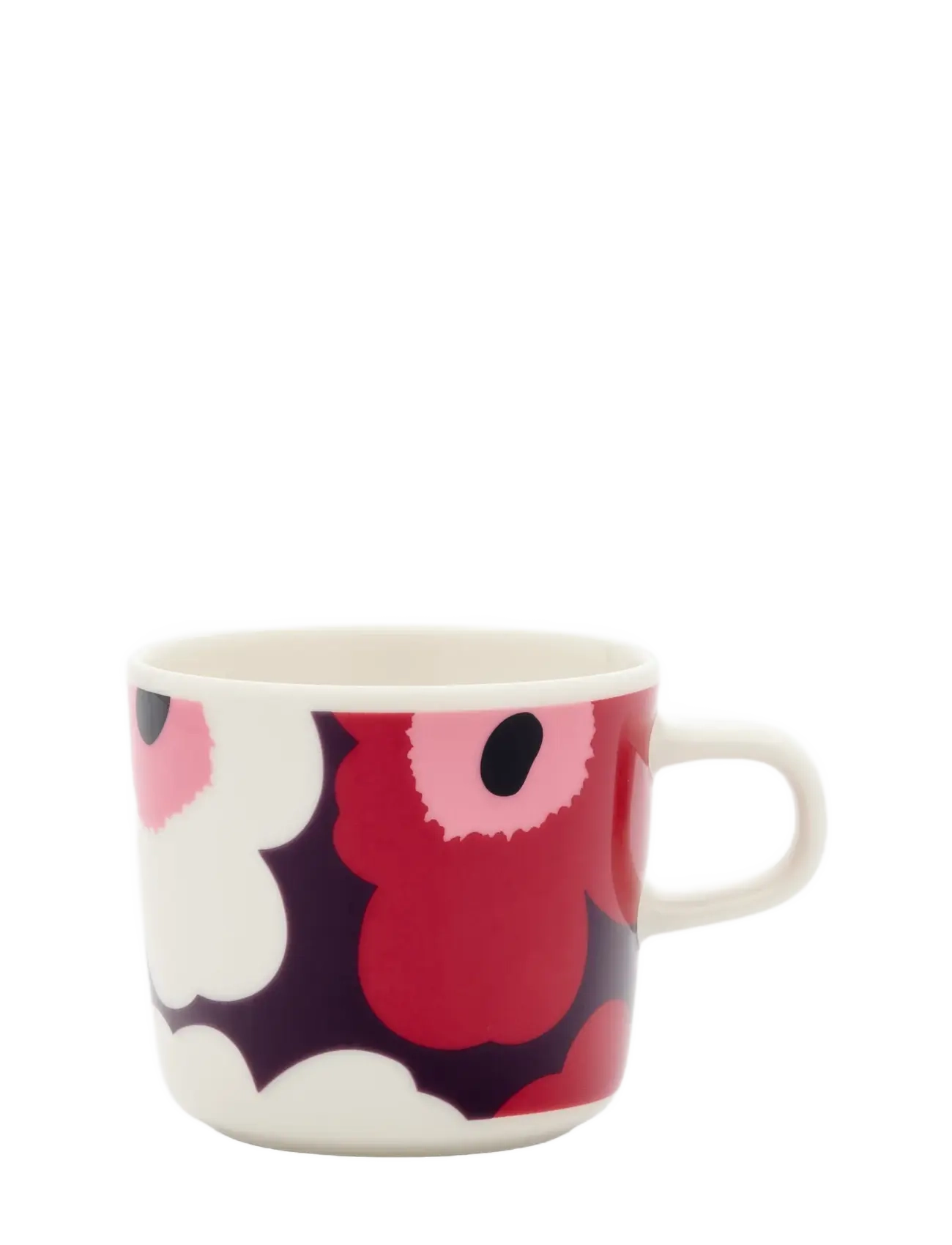 Marimekko Home Unikko Coffee Cup 2Dl, Coffee Kop, Hvid, Str: 200 ML