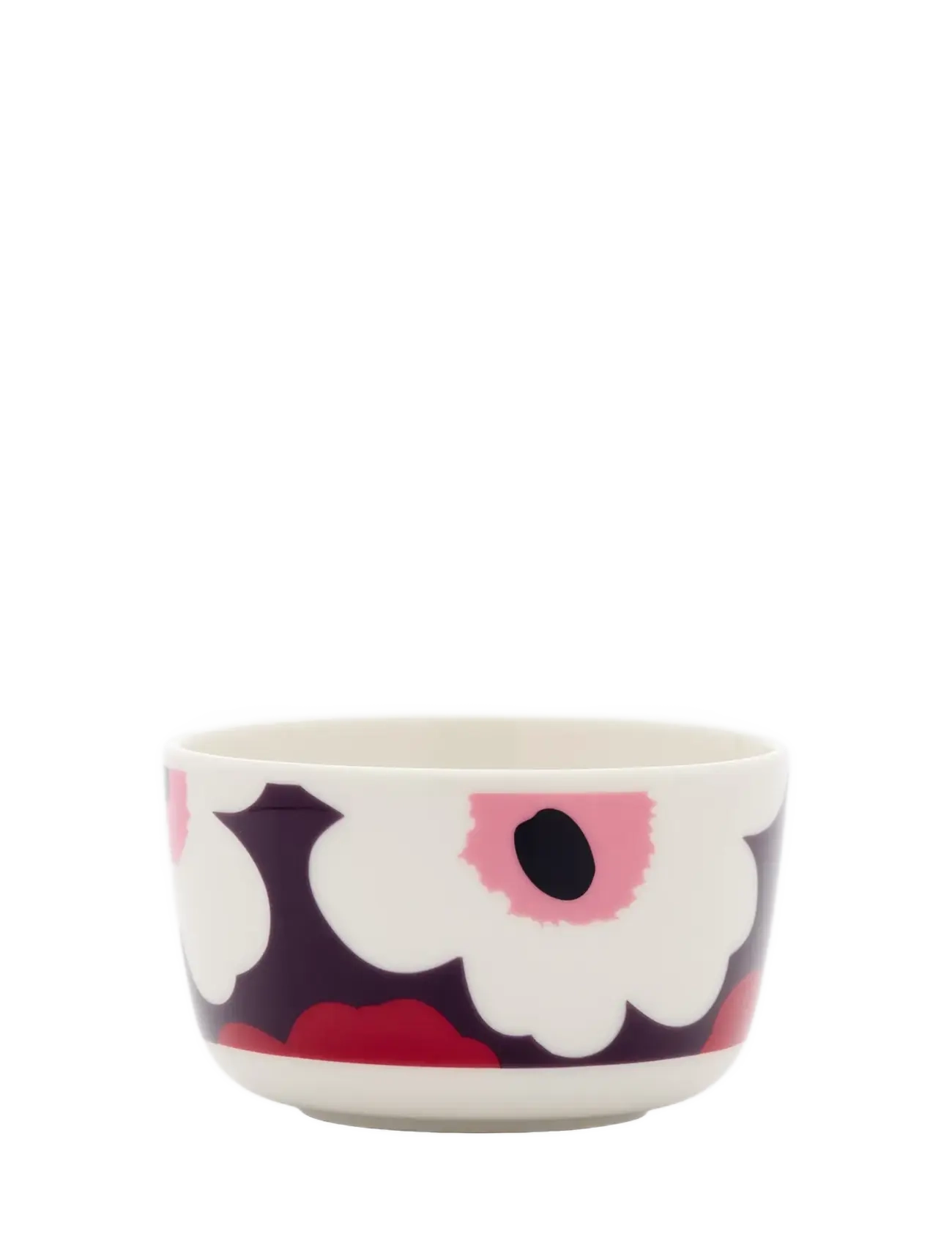 Marimekko Home UNIKKO BOWL 2,5DL - Geschirr - WHITE, PLUM, CRANBERRY, PINK / pink/rose