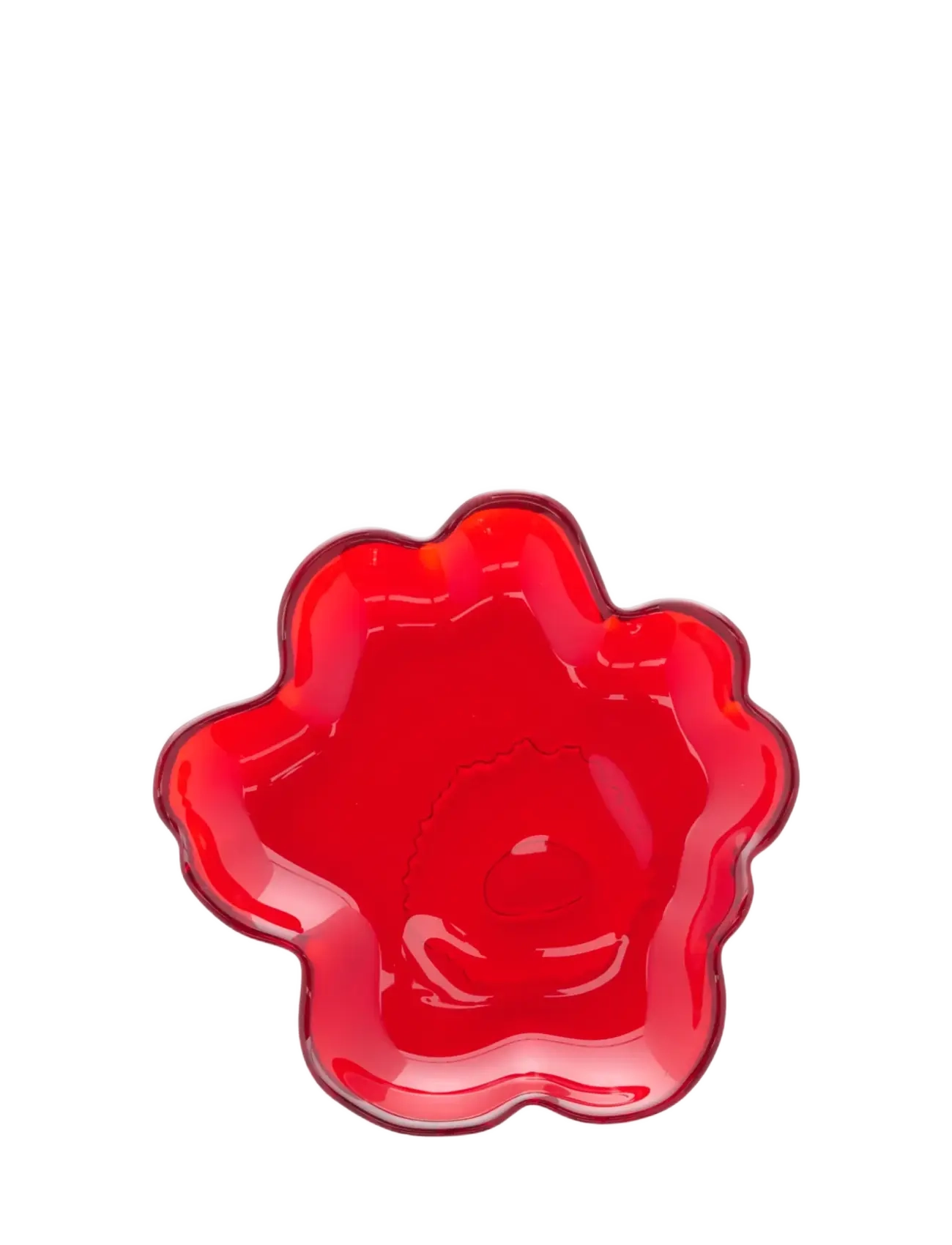 Marimekko Home UNIKKO GLASS PLATE 13CM - Geschirr - RED / red