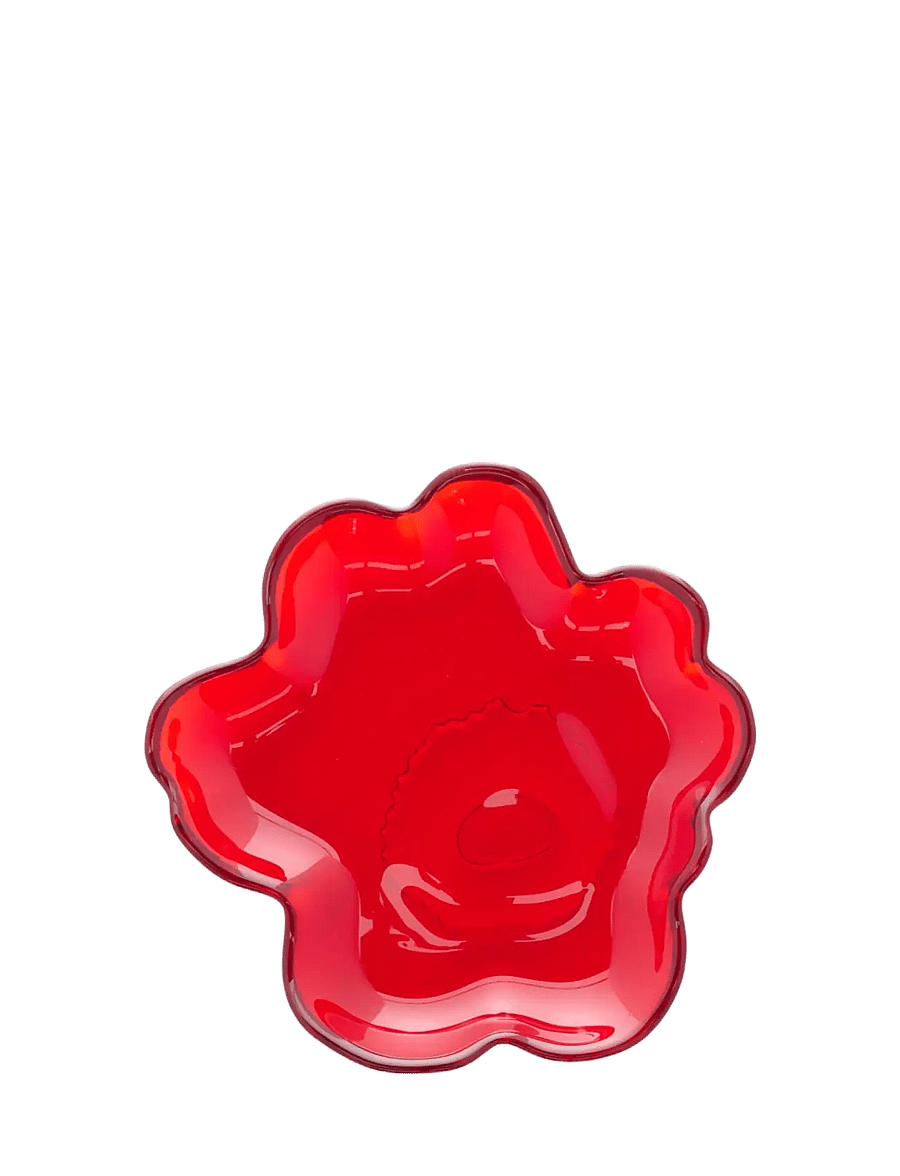 Marimekko Home - UNIKKO GLASS PLATE 13CM - frühstücksteller - red - 0