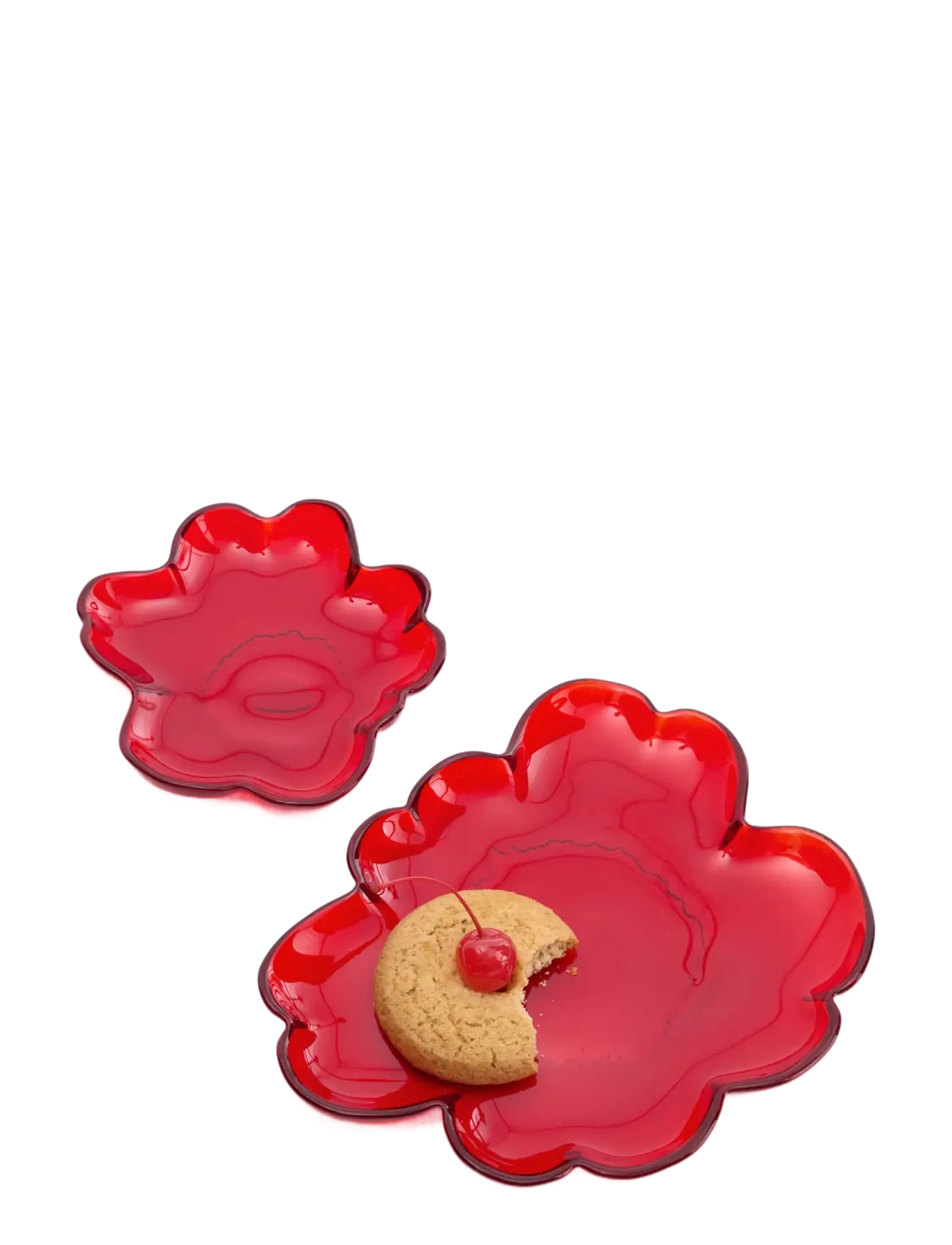 Marimekko Home - UNIKKO GLASS PLATE 13CM - red - 1