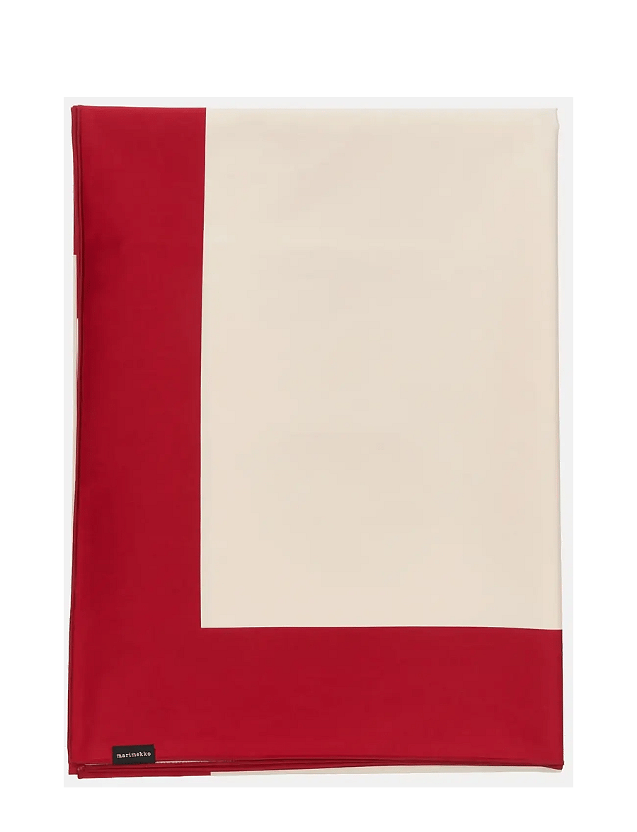Marimekko Home - UNIKKO TABLECLOTH 140X140CM - galdauti un galda celiņi - off white, cranberry, rose - 1