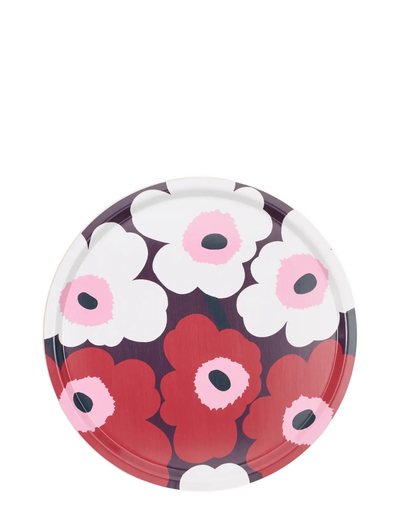 Marimekko Home UNIKKO TRAY 46CM - Marimekko Home - PLUM,CRANBERRY,OFF WHITE,ROSE / purple