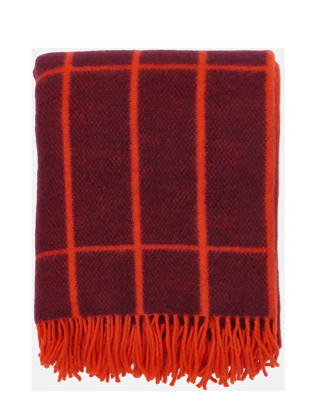 Marimekko Home - TIILISKIVI THROW RWS 130X170CM - plaider - plum, orange red - 1