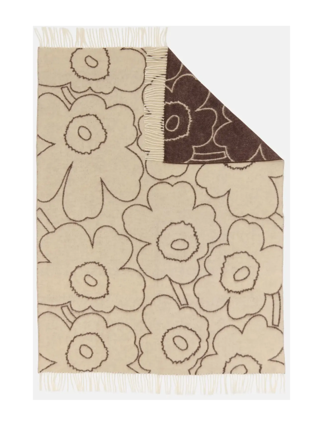 Marimekko Home PIIRTO UNIKKO THR. RWS 130X170 - Textilier - OFF WHITE, MOLE / cream