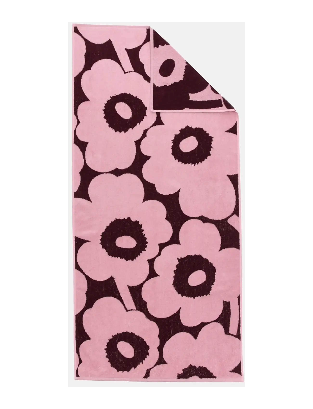 Marimekko Home - UNIKKO BATH TOWEL 70X150CM - plum, pink - 1