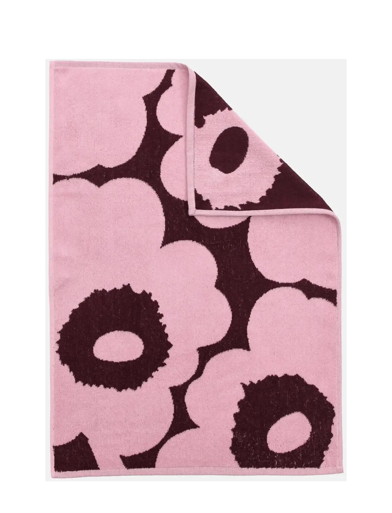 Marimekko Home - UNIKKO HAND TOWEL 50X70CM - bastu - plum, pink - 1