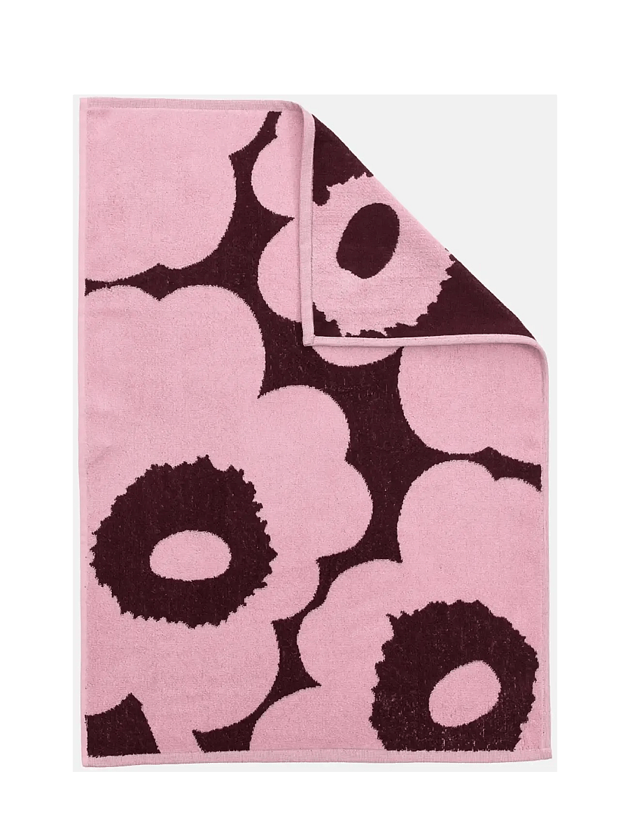 Marimekko Home - UNIKKO HAND TOWEL 50X70CM - käterätikud - plum, pink - 1