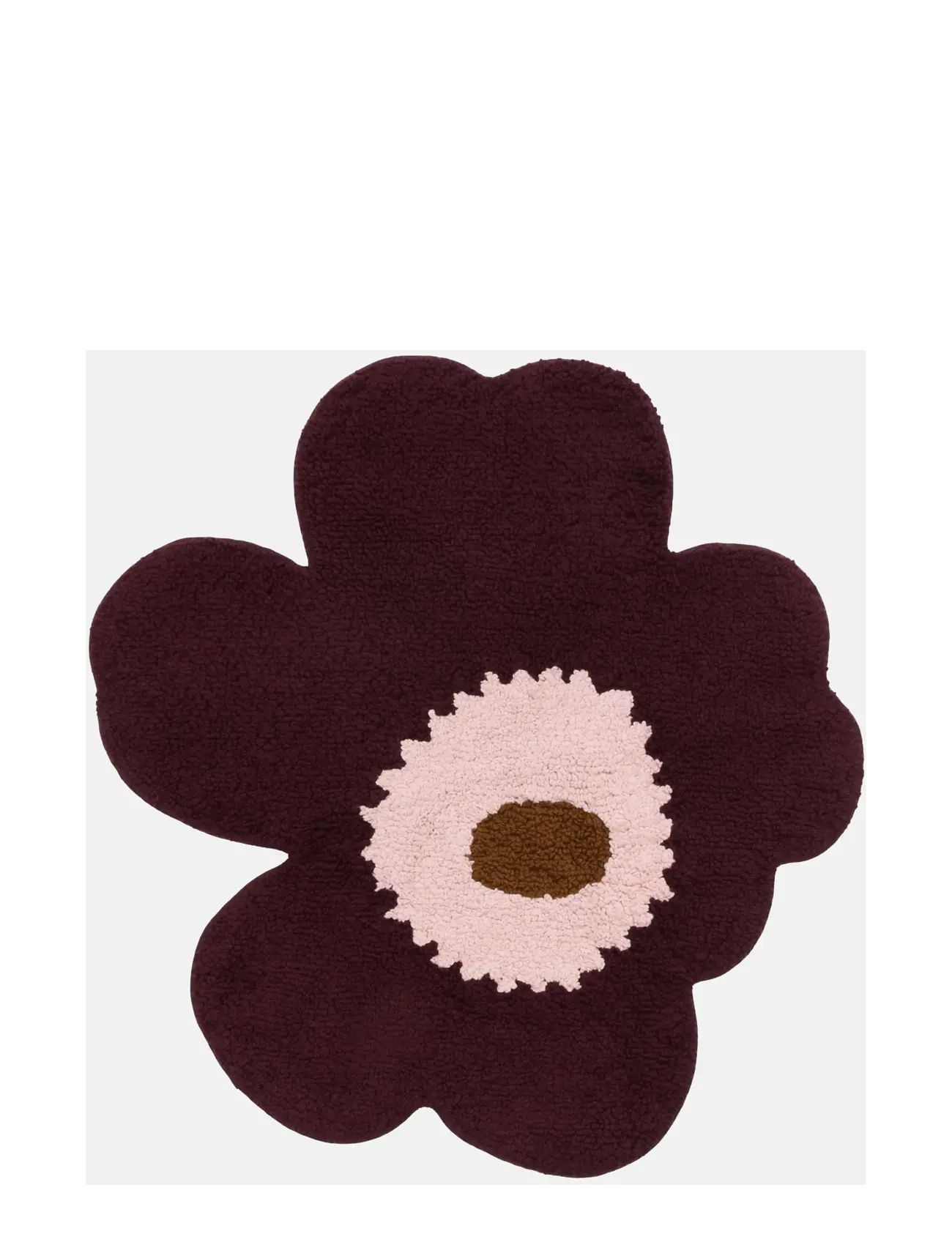 Marimekko Home UNIKKO BATH MAT 73X74CM - Textilier - PLUM, PINK, TOFFEE / burgundy