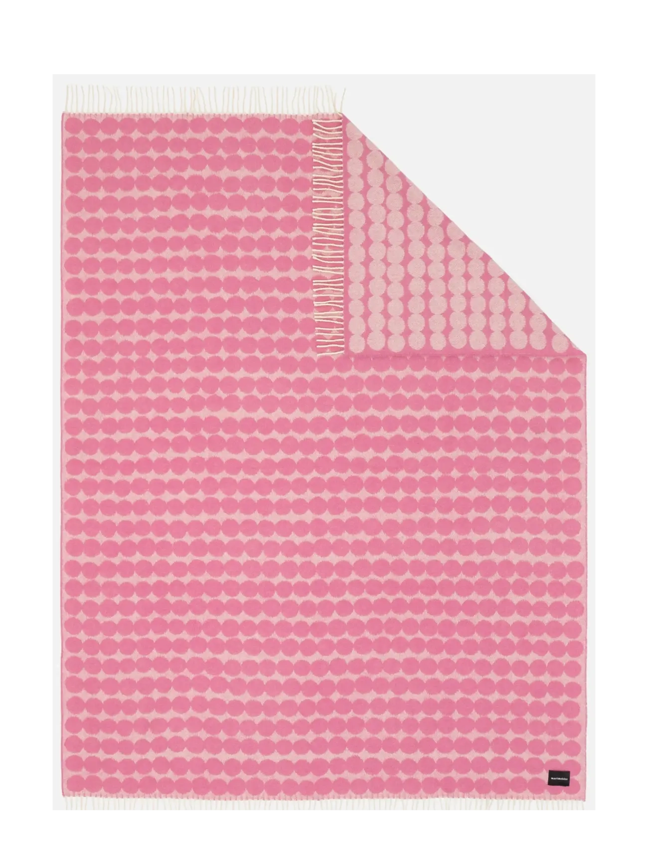 Marimekko Home RÄSYMATTO THROW RWS 130X180 - Nyheder - OFF WHITE, WILD ROSE / pink/rose