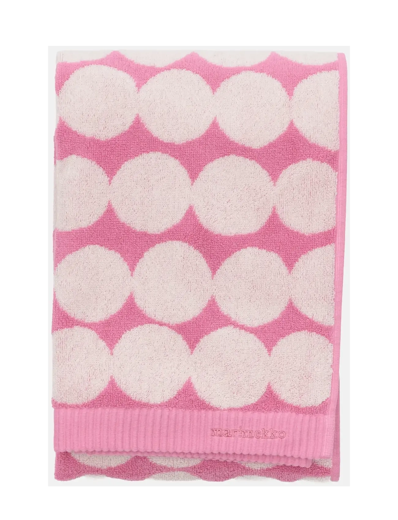 Marimekko Home - RÄSYMATTO BATH TOWEL 70X150CM - badlakan - off white, wild rose - 1