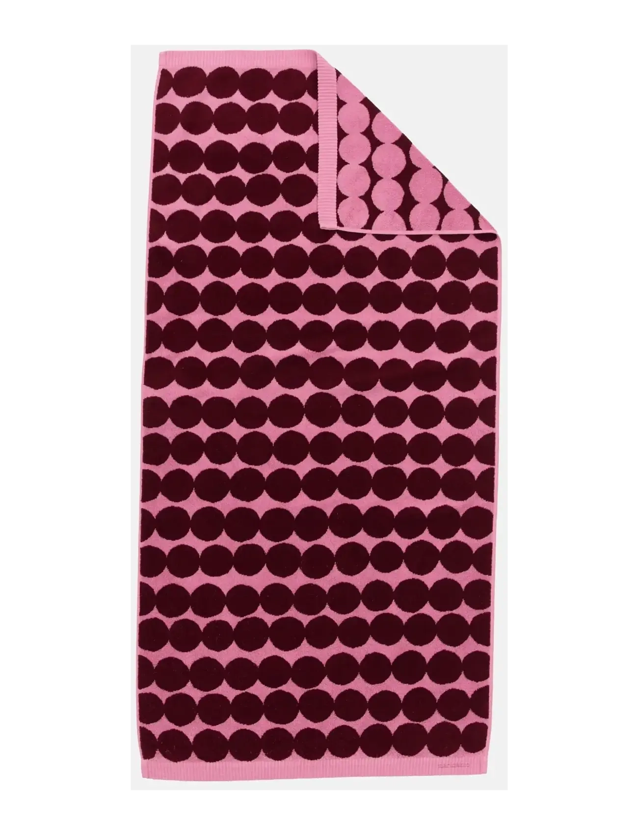 Marimekko Home RÄSYMATTO BATH TOWEL 70X150CM - Tekstiler - WINE RED, WILD ROSE / pink/rose
