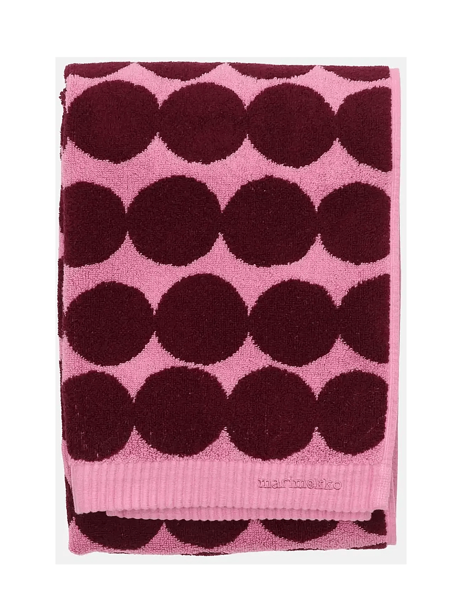 Marimekko Home - RÄSYMATTO BATH TOWEL 70X150CM - saunarätikud - wine red, wild rose - 1