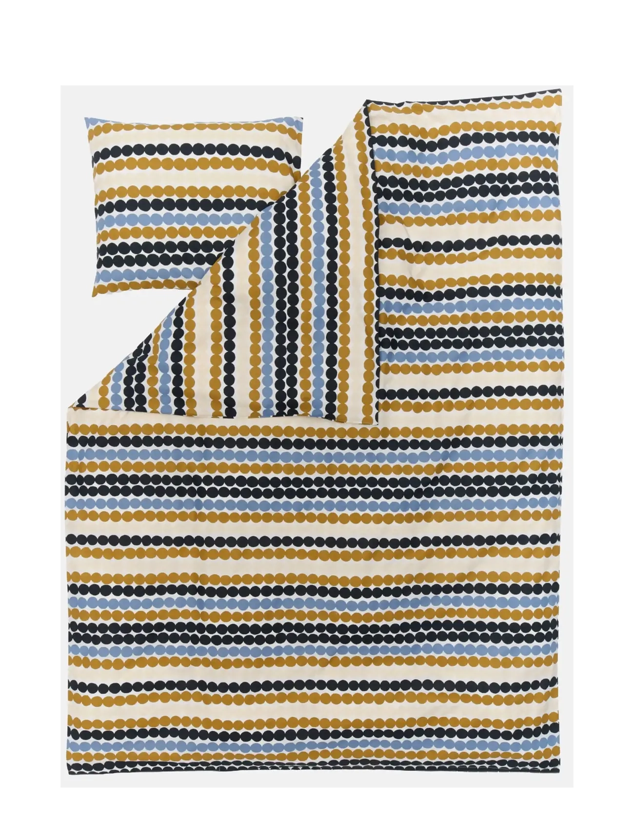 Marimekko Home RÄSYMATTO DC+PC 150X210/50X60 - Textiles - DUSTY BLUE, MULTICOLOUR / multi
