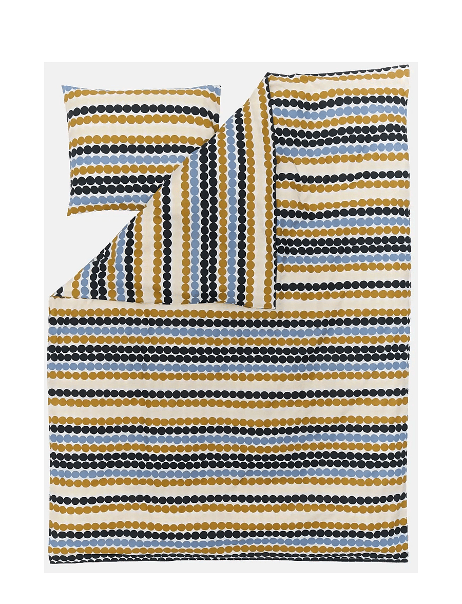 Marimekko Home - RÄSYMATTO DC+PC 150X210/50X60 - gultas veļas komplekti - dusty blue, multicolour - 0