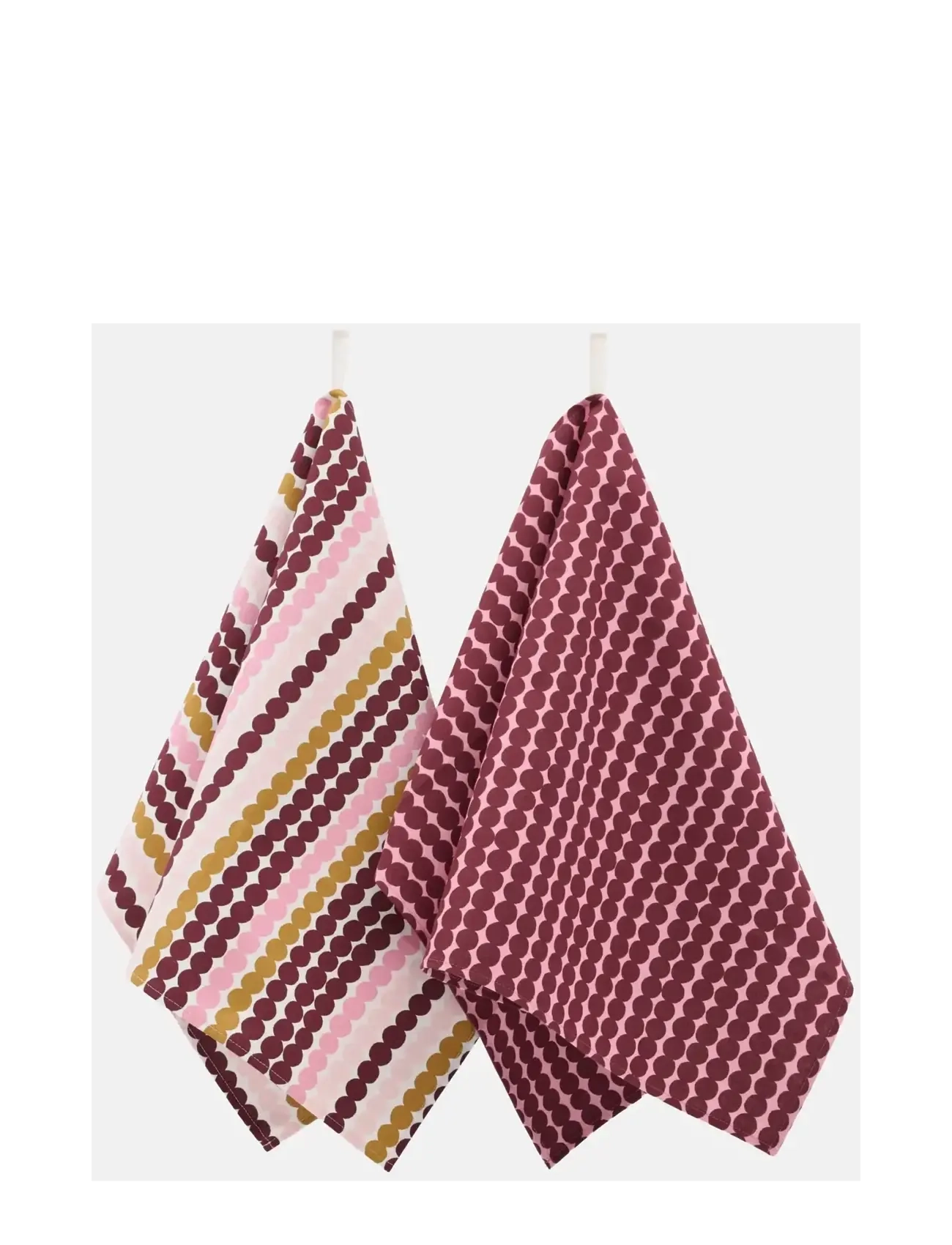 Marimekko Home PIKKU RÄSYMATTO TEA TOWEL 2PCS - Küchenhandtücher - WILD ROSE, MULTICOLOUR / pink/rose