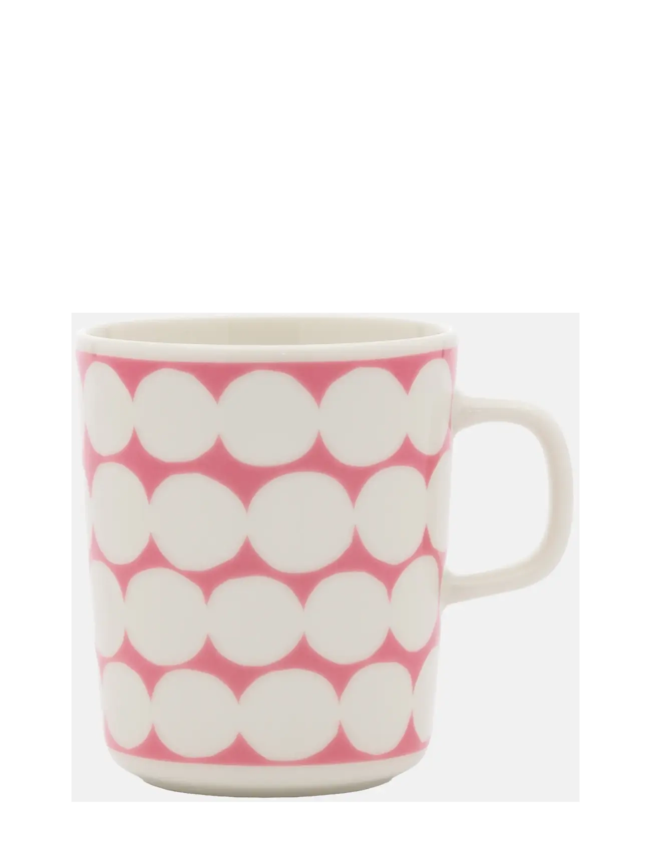 Marimekko Home SIIRTOLAPUUTARHA MUG 2,5DL - Cups & Mugs - WHITE, WILD ROSE, WHITE / pink/rose