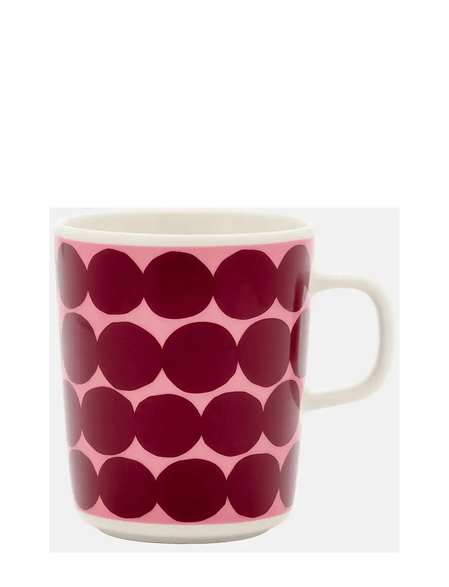 Marimekko Home - SIIRTOLAPUUTARHA MUG 2,5DL - teetassen - white, wild rose, wine red - 0