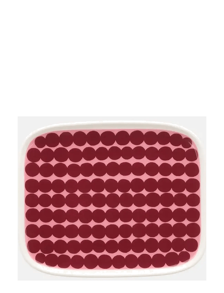 Marimekko Home - SIIRTOLAPUUTARHA PLATE 12X15 - frühstücksteller - white, wild rose, wine red - 0