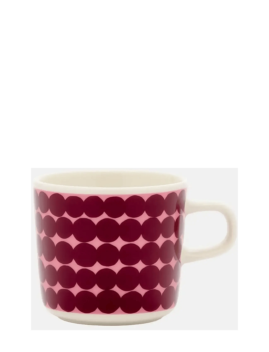 Marimekko Home - SIIRTOLAPUUTARHA COFF.CUP 2DL - kaffetassen - white, wild rose, wine red - 0