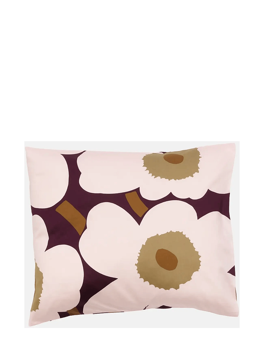 Marimekko Home - UNIKKO SATIN PC 50X60CM - padjapüürid - plum, pink, elmwood, toffee - 0