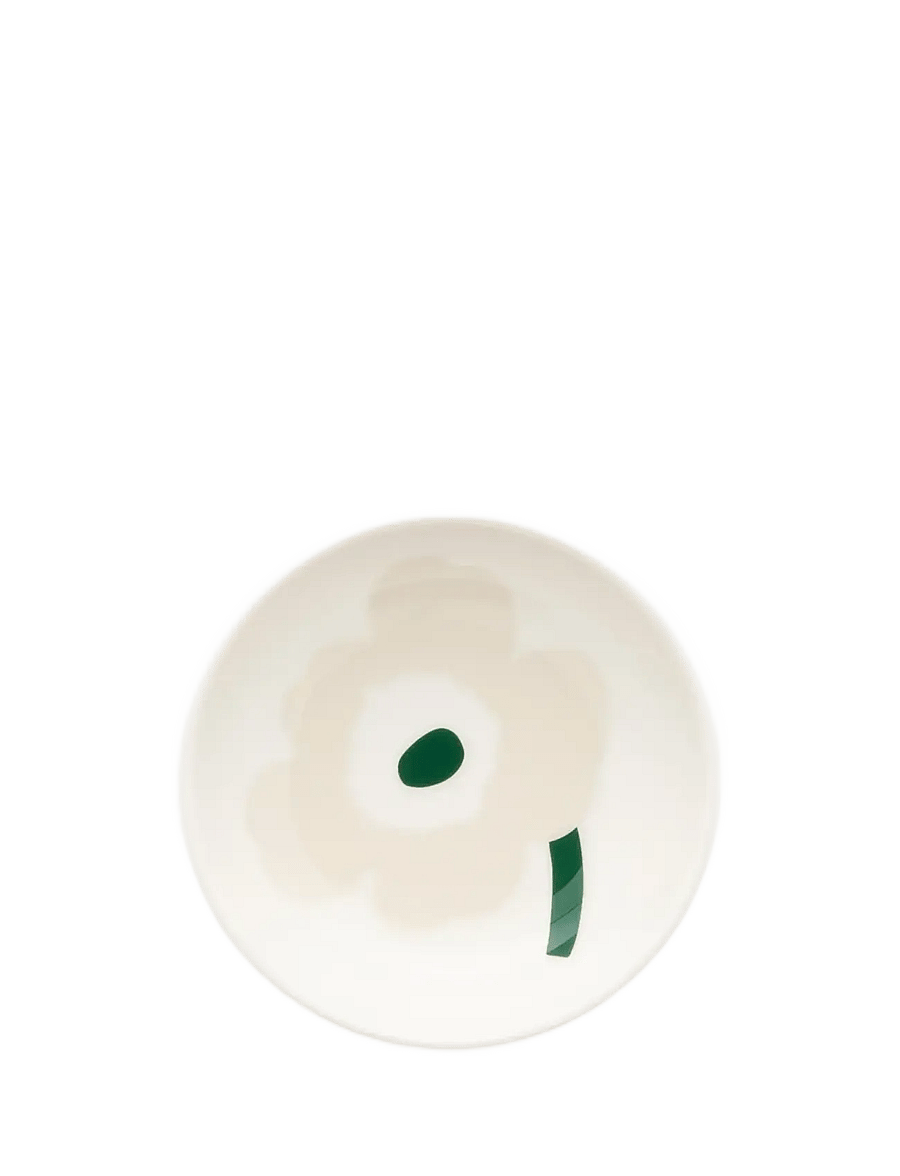 Marimekko Home - UNIKKO DISH - hommikusöögikausid - beige, white, lt.sand,dk.green - 0