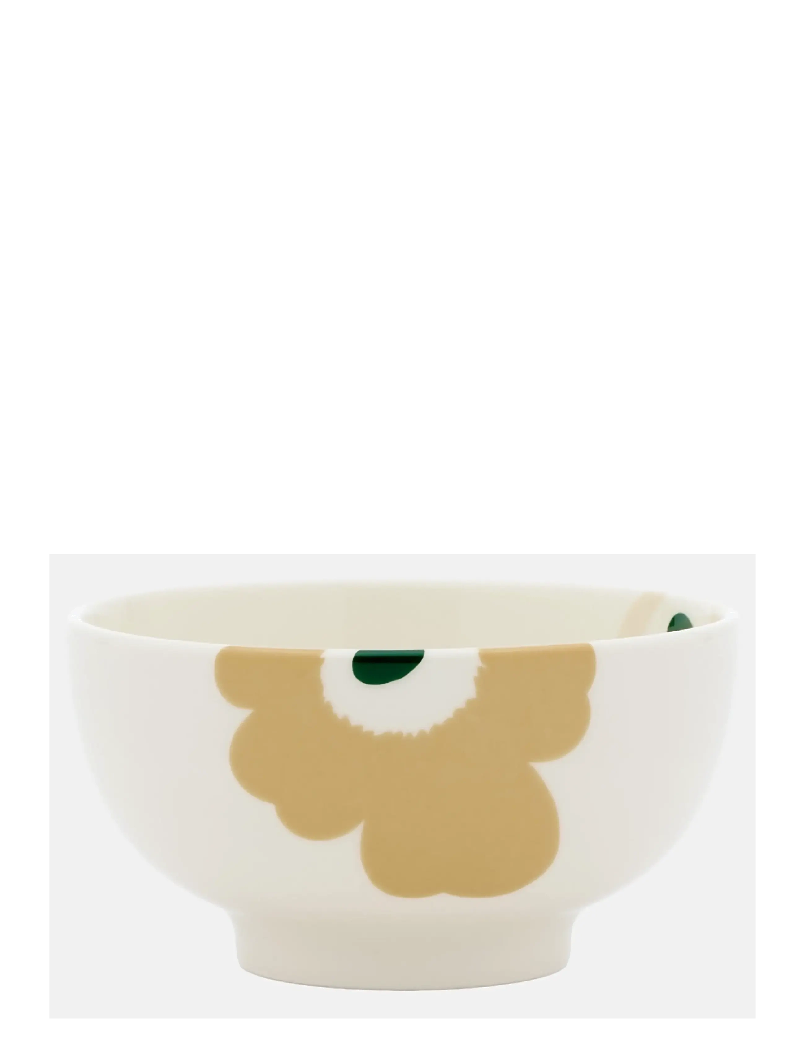 Marimekko Home UNIKKO BOWL 3DL - Lauanõud - BEIGE, WHITE, LT.SAND,DK.GREEN / cream