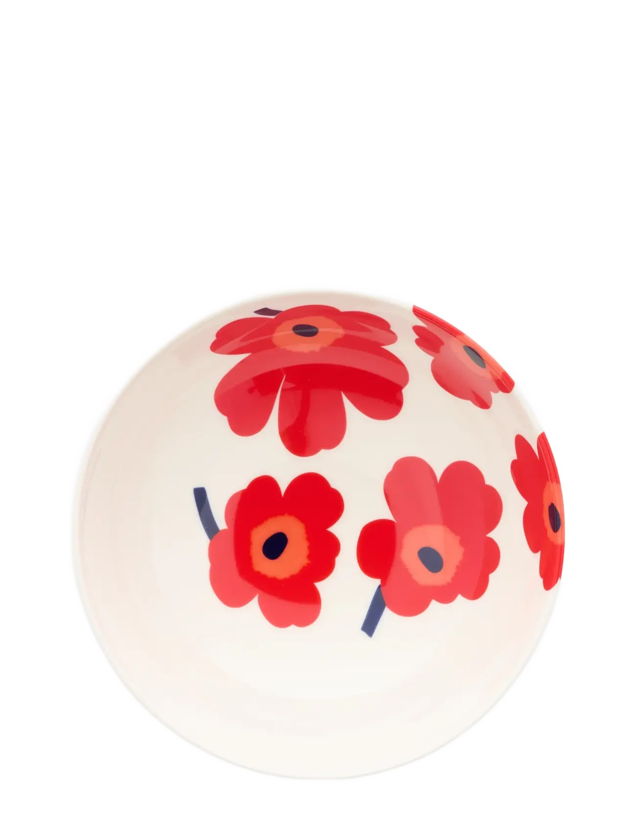 Marimekko Home - UNIKKO BOWL 1,3L - white, red, blue - 1