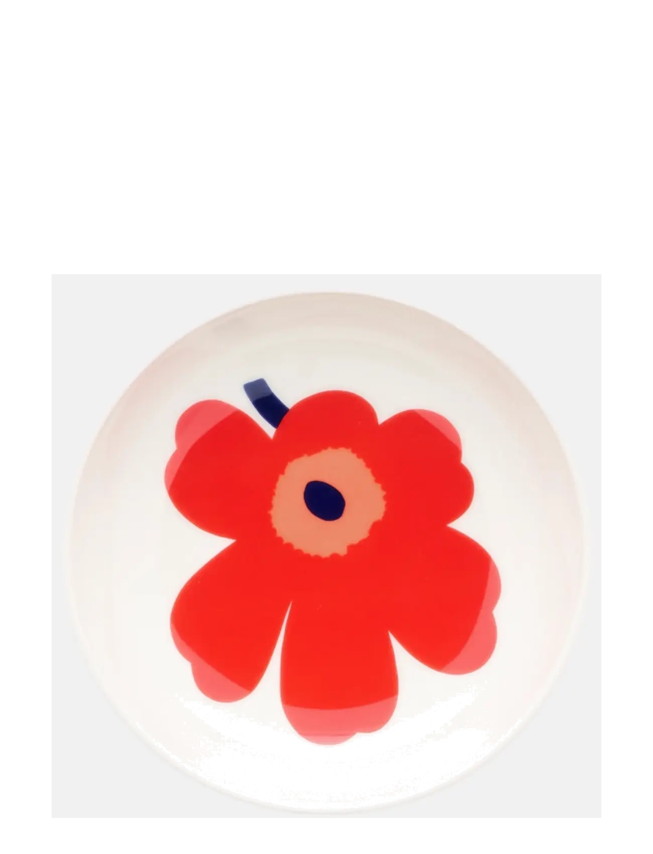 Marimekko Home UNIKKO DISH - Marimekko Home - WHITE, RED, BLUE / red