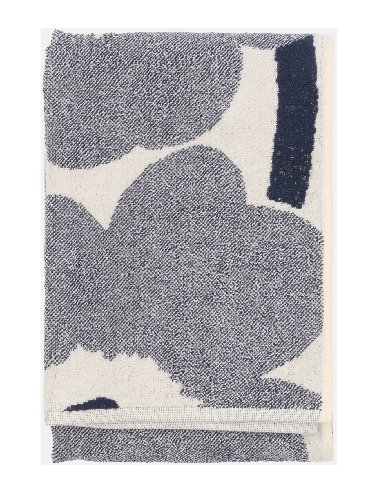 Marimekko Home - UNIKKO BATH TOWEL 70X150CM - bath towels - off white, blueberry - 1
