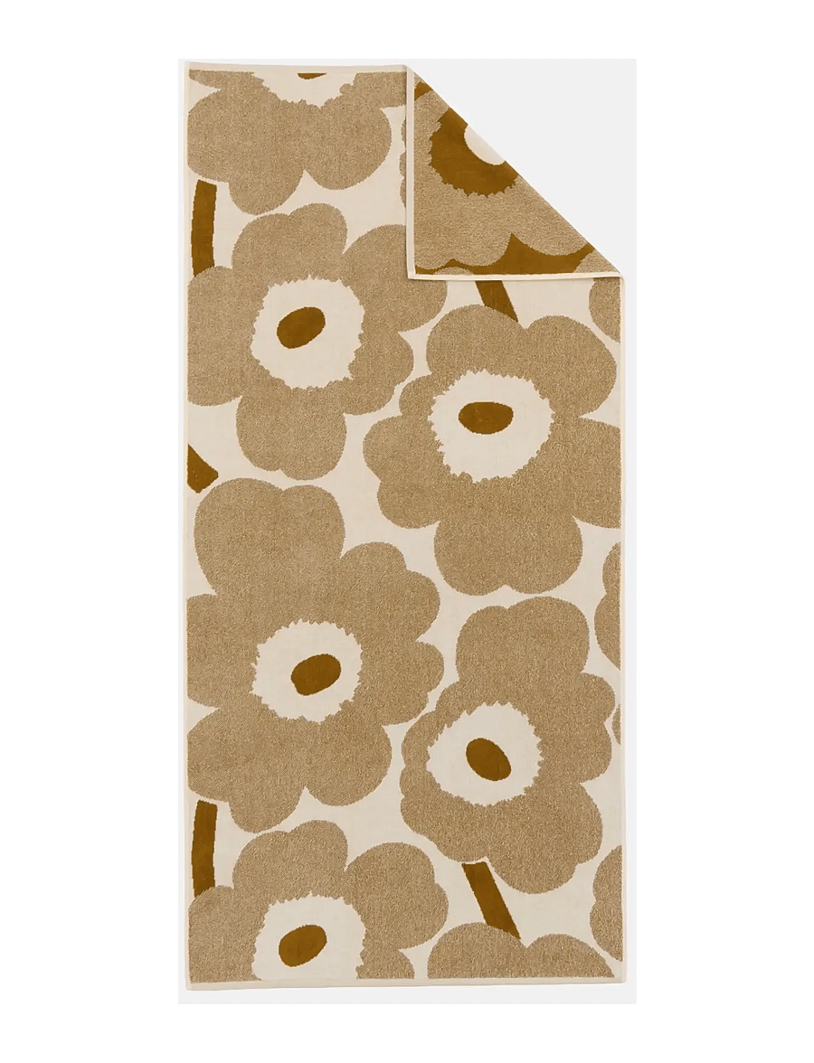 Marimekko Home - UNIKKO BATH TOWEL 70X150CM - badehåndklæder - off white, bronze - 0