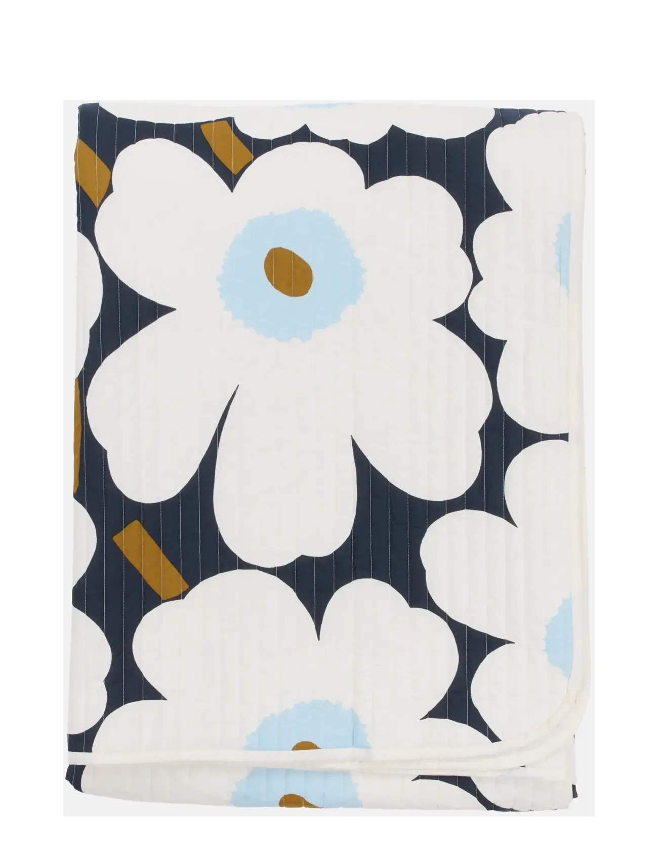Marimekko Home UNIKKO BEDSPREAD 260X260 CM - View all - BLUEBERRY,OFF WHITE,COLD BLUE / navy